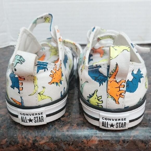 Keds Blue and White Canvas Sneakers with "Dinoverse" Print...T9...EUC. - Picture 5 of 6